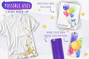 Watercolor Party Elements, an Object Illustration by Kitiri Space (Thumbnail 4 of 5)