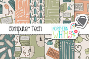 Computer Science Seamless Patterns, a Pattern Graphic by Northern Whimsy Design (Thumbnail 2 of 4)