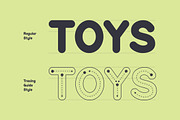 Kidos - Kids Bold & Tracing Letters, a Handwritten Font by Imoodev (Thumbnail 4 of 7)