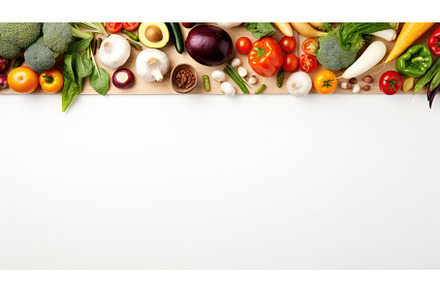 farm frame food fresh top view ai, a Food & Drink Photo by pikepicture