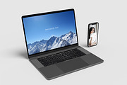 Laptop And Smartphone Mockup, an iPhone Mockup by seramoe (Thumbnail 5 of 9)