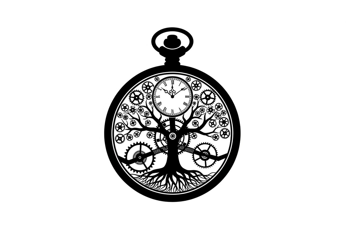 Steampunk Tree of Life Symbol Bundle, an Illustration by yasushie (Photo 6 of 31)