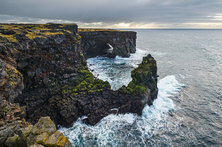 View during auto trip in West Iceland highlands, Snaefellsnes pe, a Photo by YuriyB