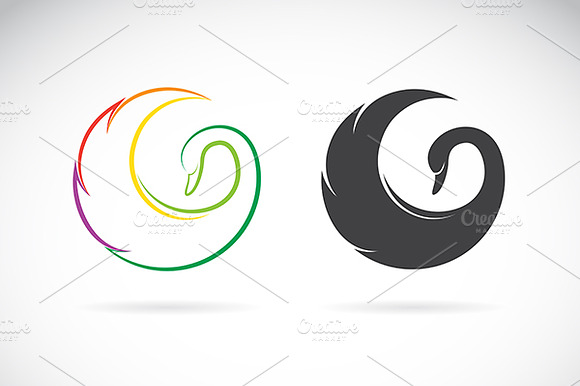 Vector Images Of Swan Design