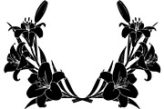 Black Floral Wreath Frame Set, an Illustration by Designer_Momina (Thumbnail 14 of 20)