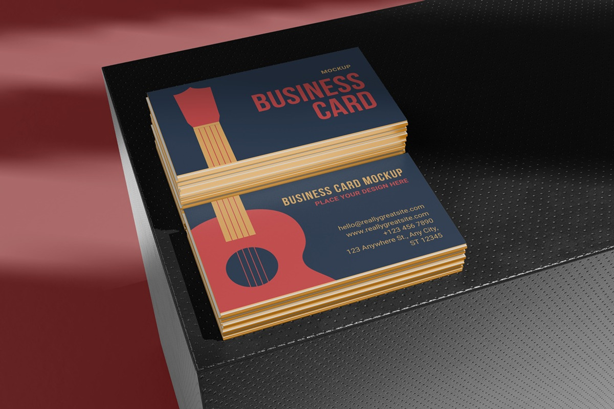Realistic Business Card Mockup, a Books & Magazine Mockup by Pexelyou (Photo 2 of 3)