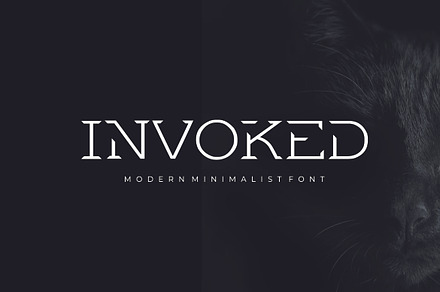Invoked - Modern Minimalist Font, a Slab Serif Font by Rupture