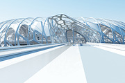 Futuristic Architectural Structure17, an Architecture 3D Model by Giimann (Thumbnail 2 of 29)