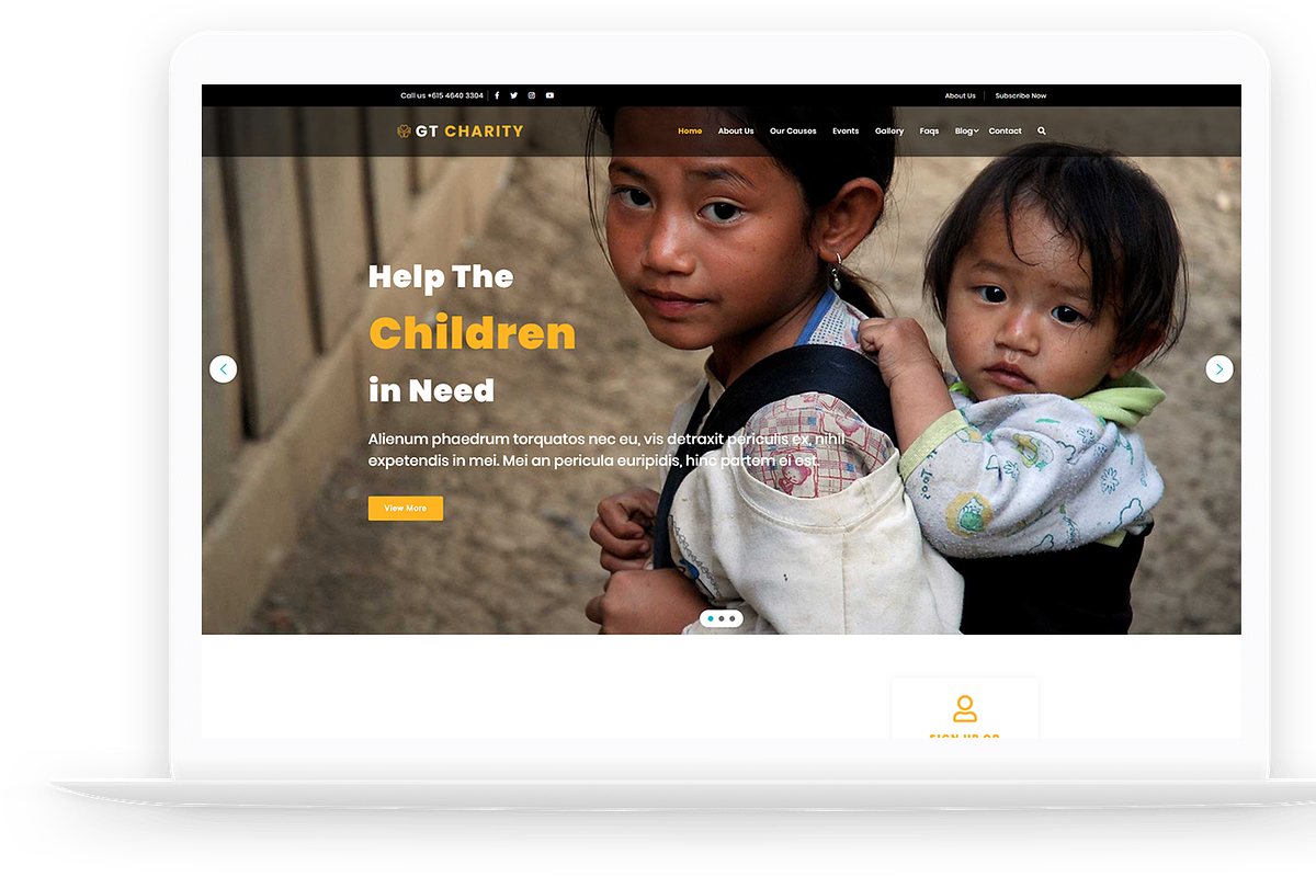 GT Charity Joomla Template, a Websites & App Template by LTheme (Photo 2 of 2)