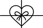 Black Heart Love Silhouette Icons Se, an Illustration by Designer_Momina (Thumbnail 10 of 18)