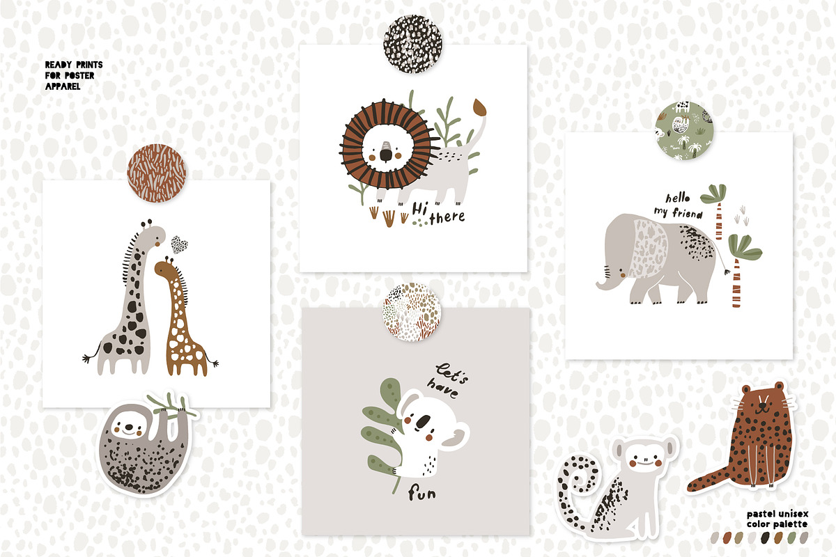 The WILD kids graphic collection, a Pattern Graphic by solmariart (Photo 8 of 8)