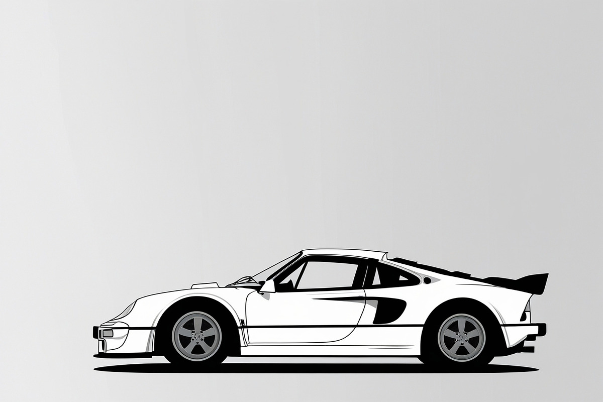 Retro Car Vector Set, an Illustration by hafijul (Photo 6 of 9)