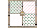 Coquette Christmas Digital Paper, a Pattern Graphic by JennyL Designs (Thumbnail 4 of 8)