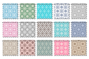 Mandala Pattern Seamless Set Of 15