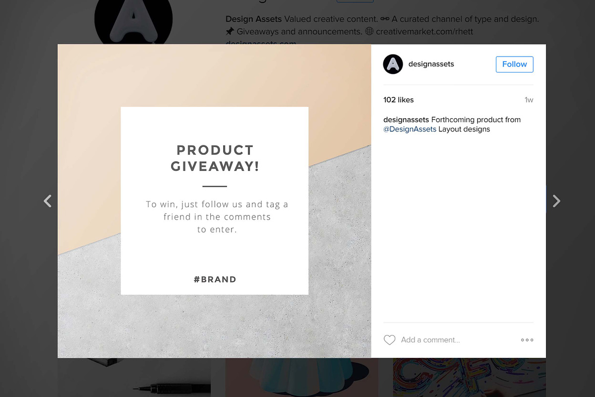 Social Media Layouts - Instagram, a Social Media Template by Design Assets (Photo 5 of 6)