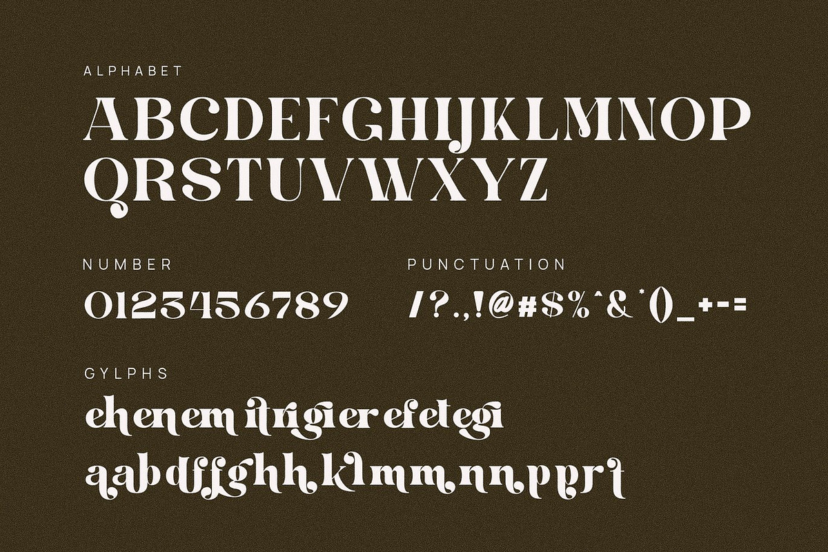 Siren - Ligature Serif, a Serif Font by Luna Shop (Photo 2 of 6)