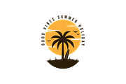 Vintage Tropical Silhouette Vector, a Branding & Logo Template by PrastHF (Thumbnail 2 of 2)