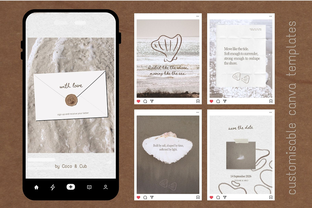 Coastal Branding Kit, an Object Graphic by Coco & Cub Studio (Photo 9 of 10)