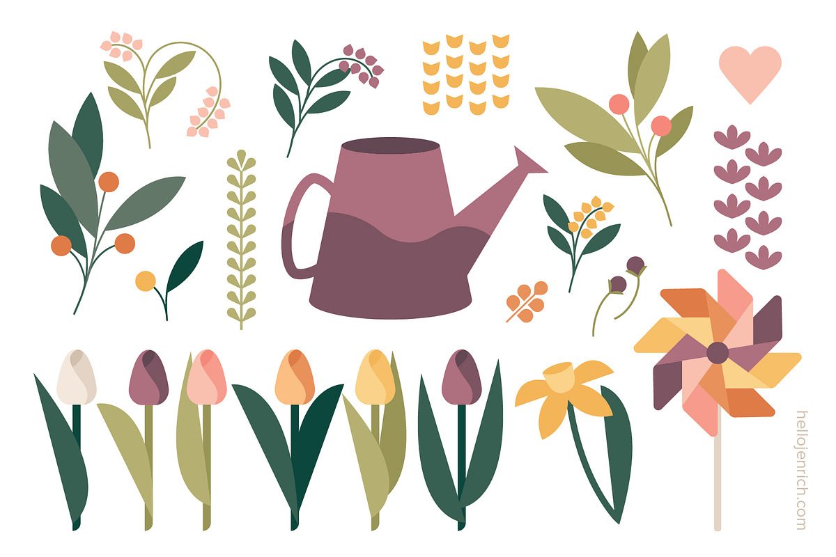 Easter + Spring Florals, a Decorative Illustration by hellojenrich (Photo 4 of 10)