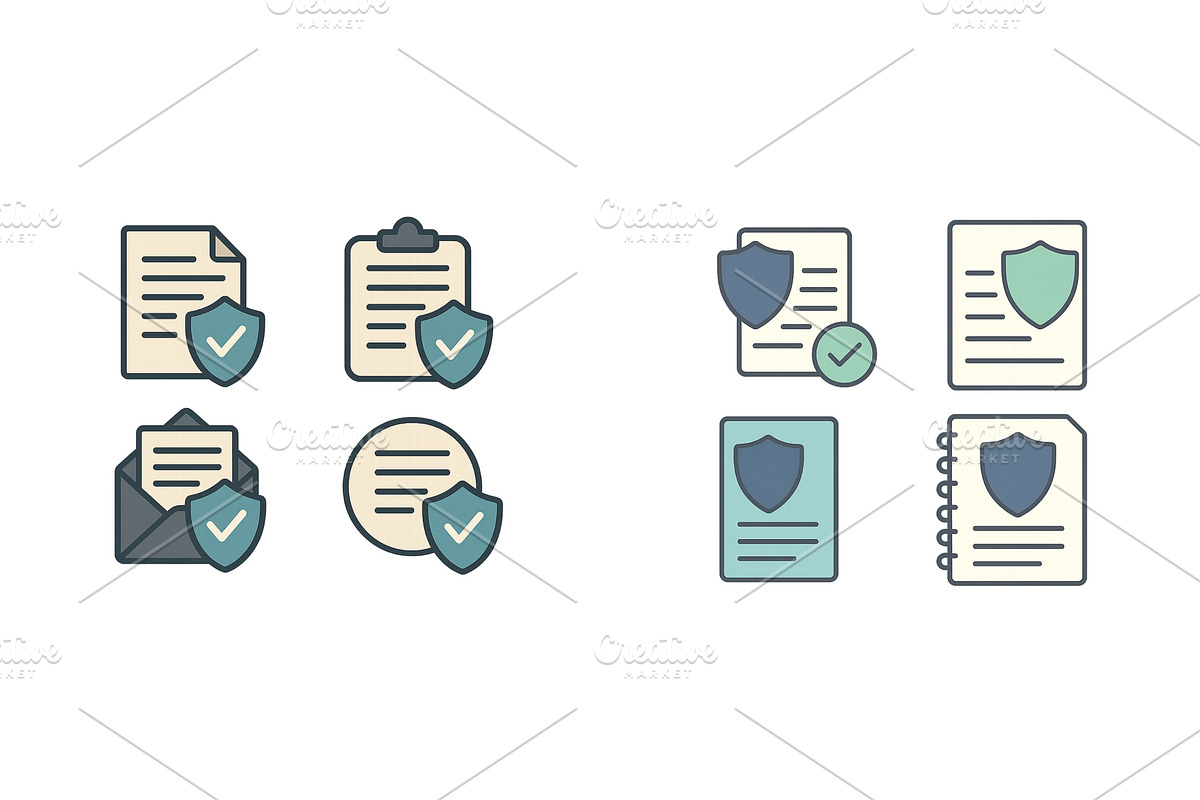 Variety of documents and secure, a Finance Illustration by ZinetroN