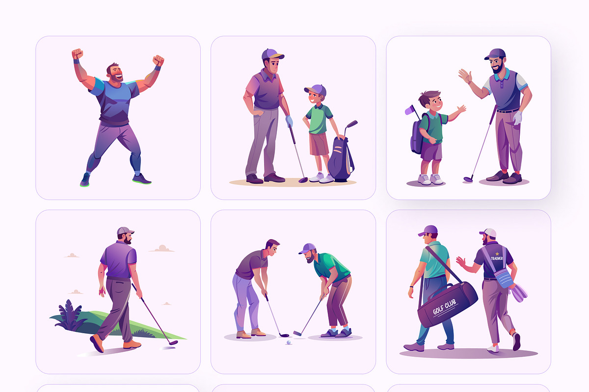 Golf Club Vector Illustration, a Duotone Icon by Vectors Market (Photo 7 of 10)
