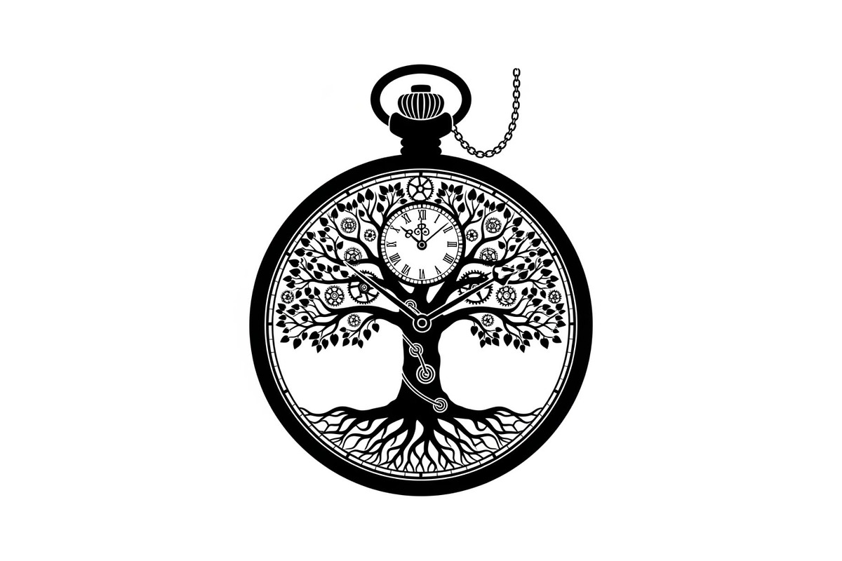 Steampunk Tree of Life Symbol Bundle, an Illustration by yasushie (Photo 2 of 31)