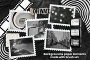 Collage Brushes - Procreate, a Brush Add-On by Wicked Creative (Thumbnail 7 of 13)
