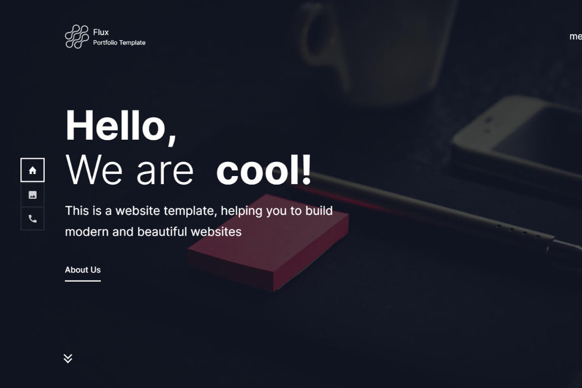 Flux - Creative Portfolio Website, a HTML Template by mivfx (Photo 1 of 5)