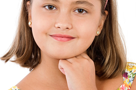 Adorable girl with flowered dress thinking, a Person Photo by José Manuel Gelpi