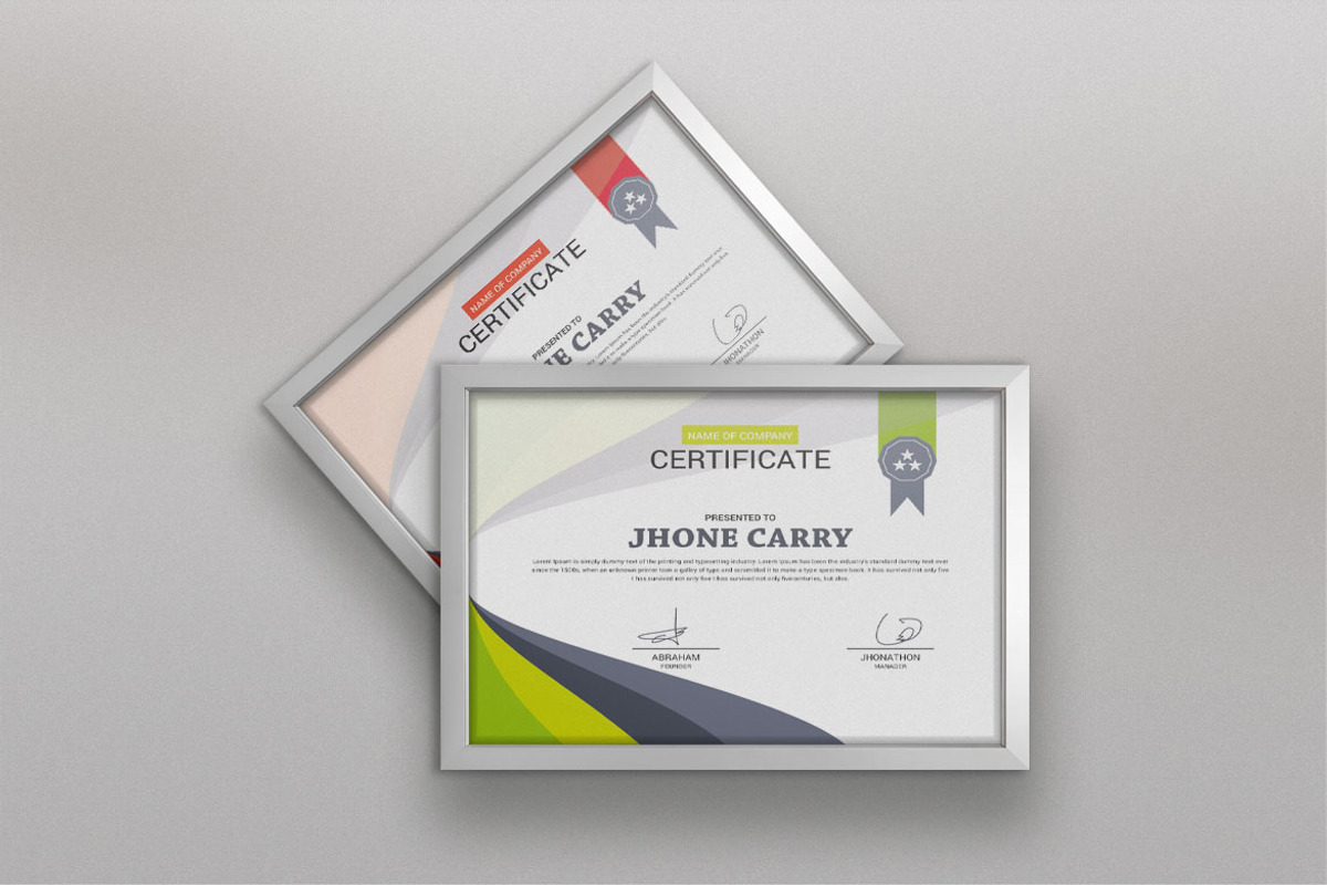 Certificate Template Design, a Stationery Template by BrandlyTemplate (Photo 1 of 6)