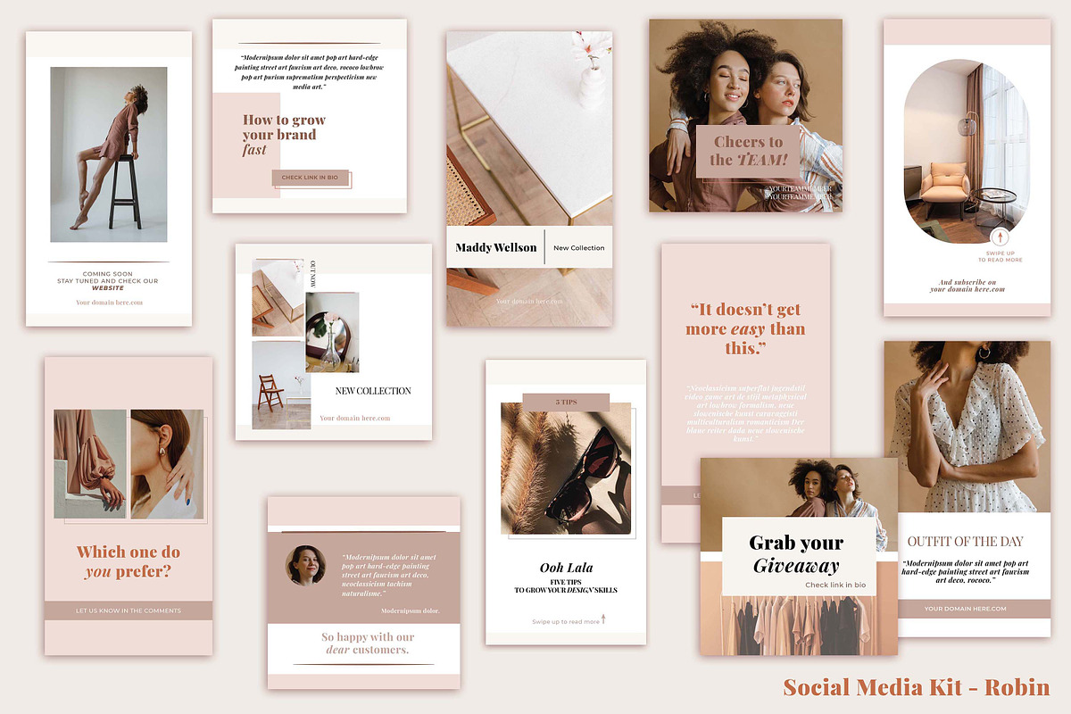 Social Media Pack - Robin, a Social Media Template by Built by Britt (Photo 2 of 2)