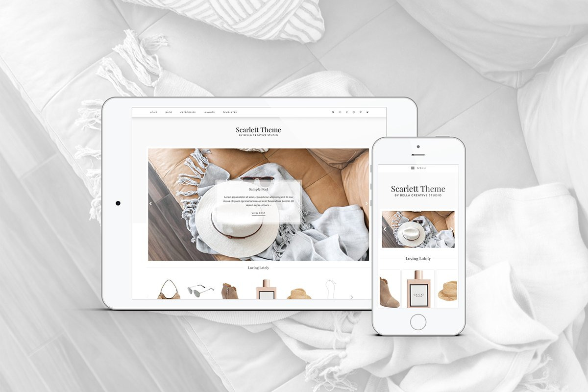Scarlett - WordPress Theme, a WordPress Template by Bella Creative Studio (Photo 2 of 3)