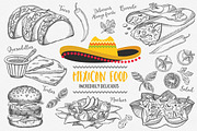Mexican Food Illustrations, a Food Illustration by BarcelonaShop (Thumbnail 1 of 4)