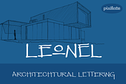 Leonel Architect Font, a Font by Letradora (Thumbnail 1 of 4)