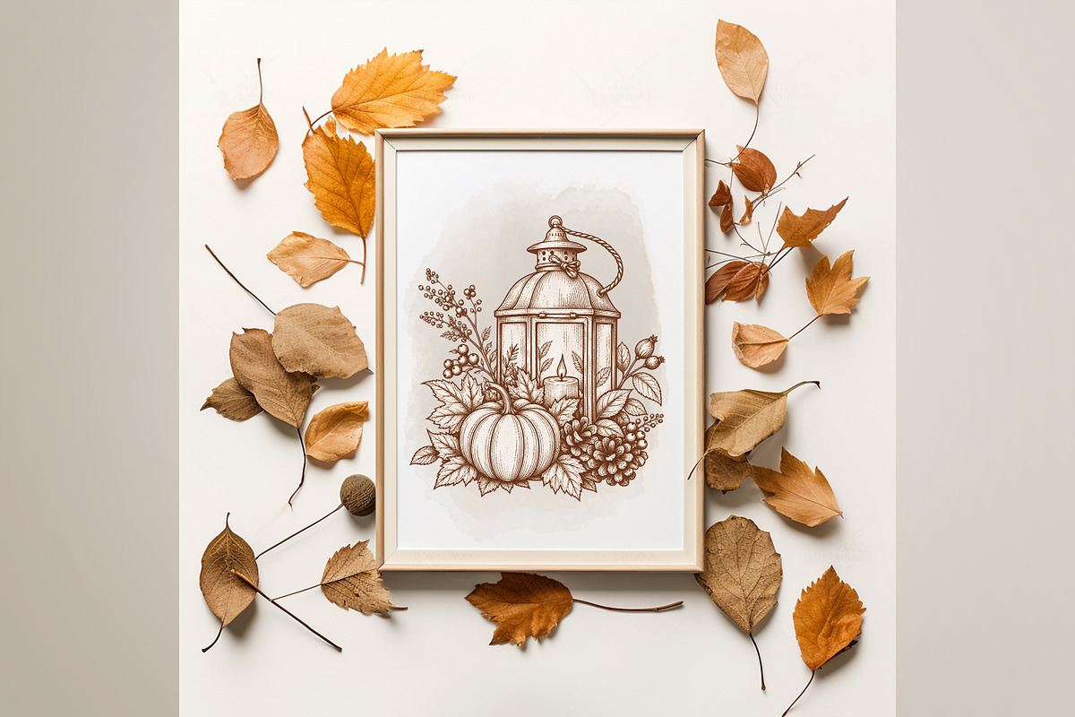 Autumn Vintage Graphic Collection, an Object Graphic by Vasmila (Photo 5 of 11)