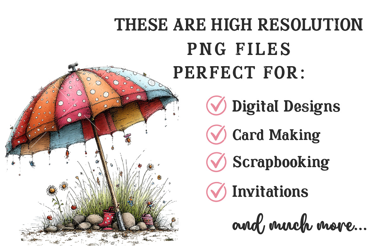 Whimsical Summer Clipart Bundle, an Illustration by OK Design (Photo 4 of 6)