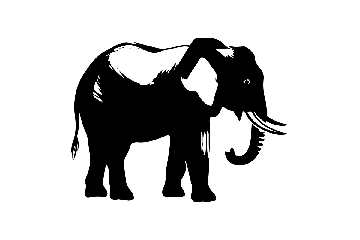 Elephant Vector Elements Bundle, an Animal Illustration by balal (Photo 3 of 17)