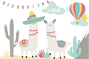 LLamas, an Animal Illustration by Poppymoondesign (Thumbnail 1 of 3)