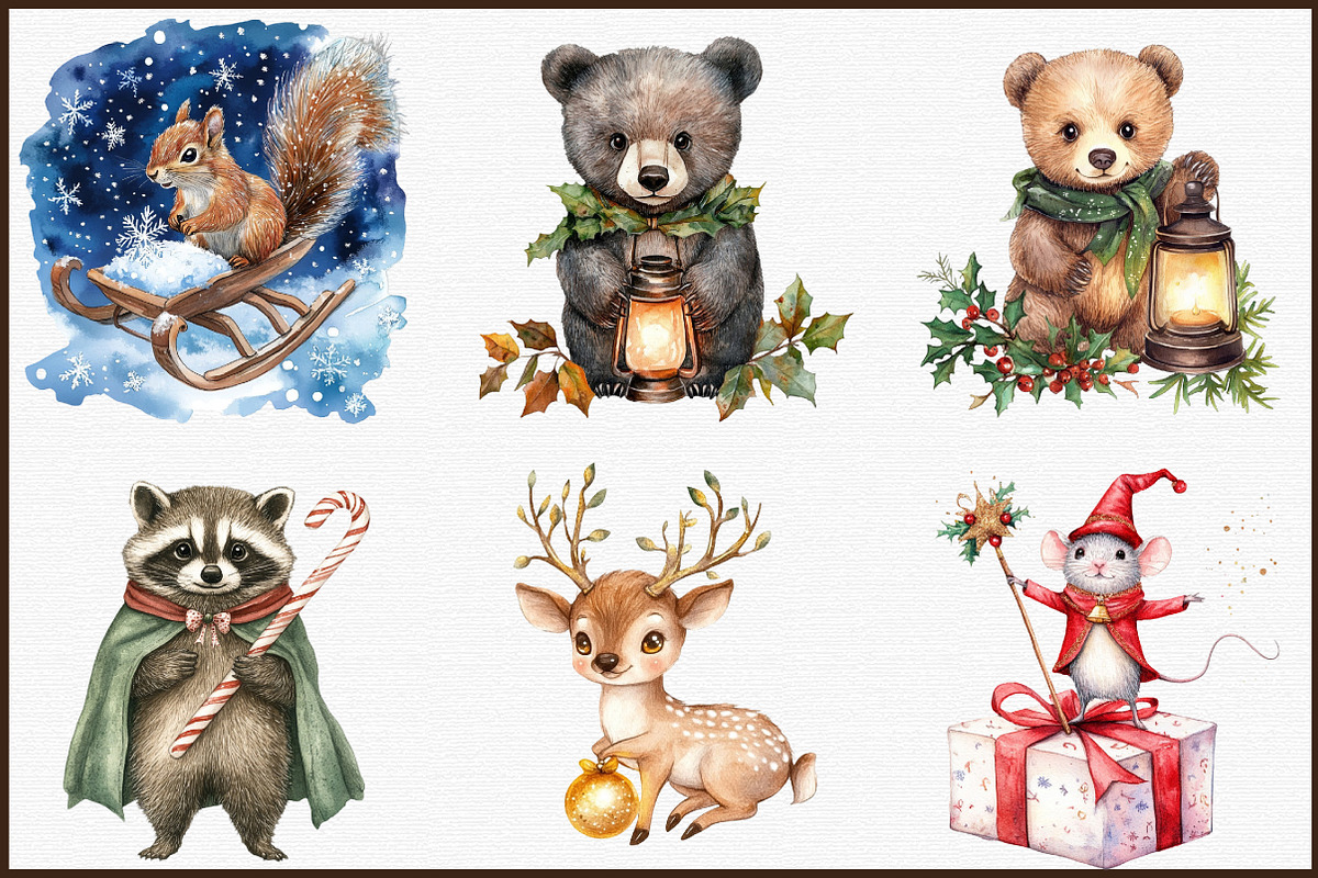 Christmas Enchanted Forest Animals P, an Illustration by Sublimation Artist (Photo 3 of 6)