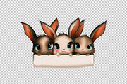 Hand Drawn Bunnies Isolated, an Object Graphic by BazziBa♥ (Thumbnail 3 of 9)