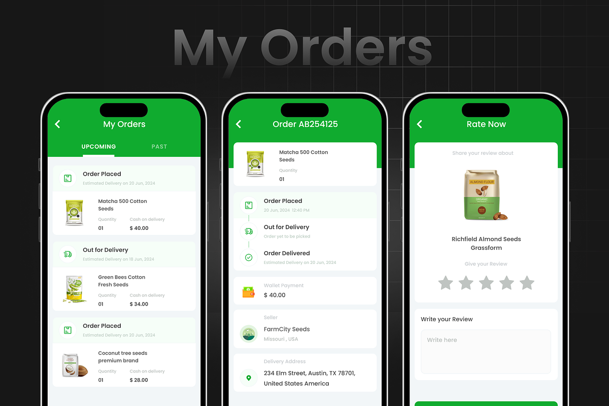 Agri Product & Service Farmer App, an UI Kit Template by Opus LabWorks (Photo 7 of 9)