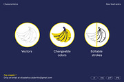 Tutti Frutti / food icons, an Outline Icon by Elisabetta Calabritto (Thumbnail 4 of 6)