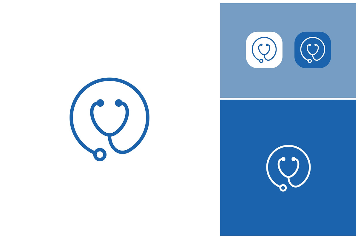 Stethoscope Doctor Medical Icon Logo, a Branding & Logo Template by ika trisiana
