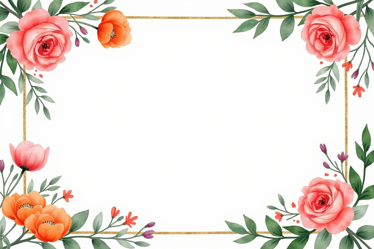 Elegant Floral Corner Frame Clipart, an Illustration by BIPLOB EXPERT (Photo 14 of 14)