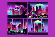 Cyberpunk City Asset Illustration, an Object Illustration by graphicook (Thumbnail 2 of 3)