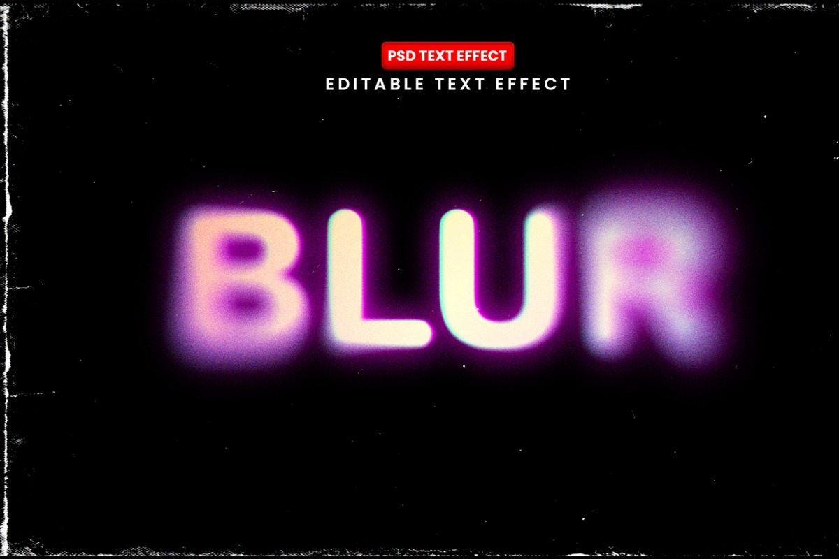 Blur Vaporwave Glow Text Effect PSD, a Layer Style Add-On by Design Fly
