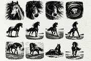 Wild Horse SVG Graphics Bundle, an Animal Illustration by DENIDigitalArtSudio (Thumbnail 2 of 8)