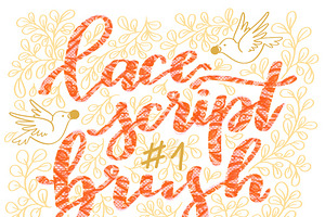 Lace Lettering Brushes For Procreate