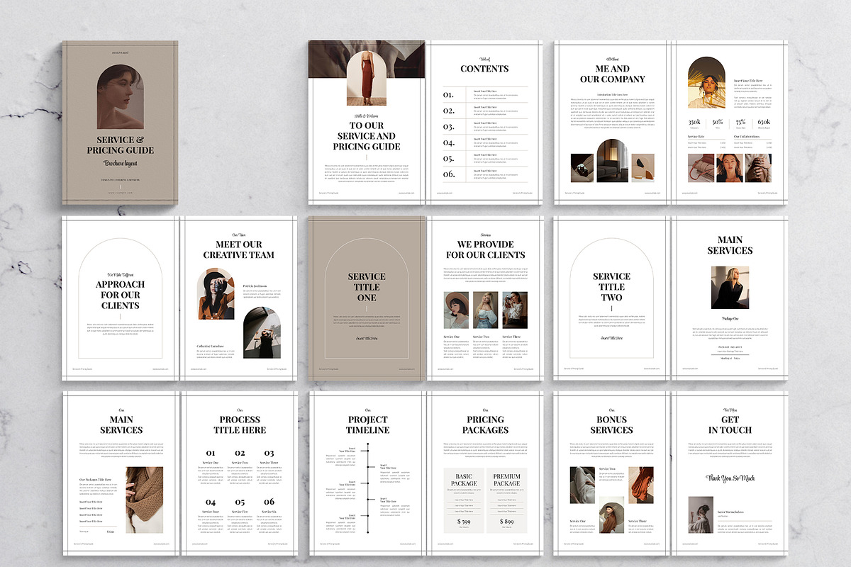 Service & Pricing Guide Template, a Magazine Template by DesignCrest (Photo 12 of 13)