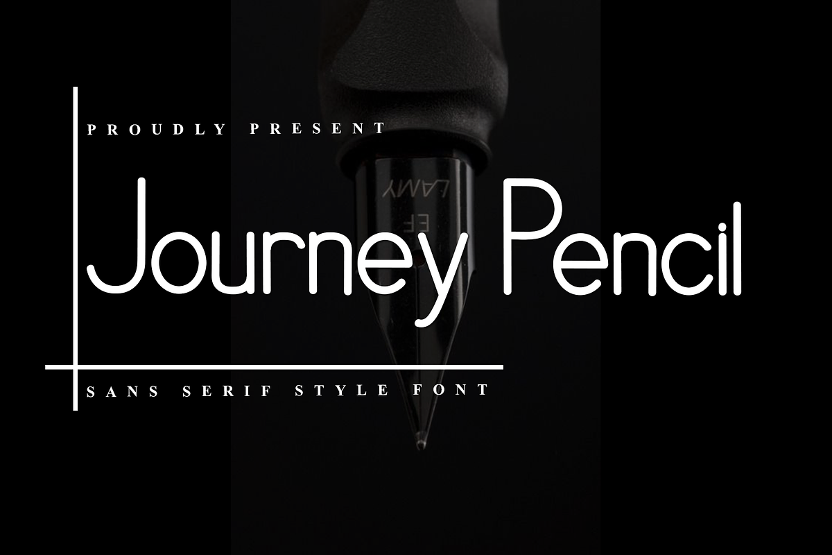 Journey Pencil, a Sans Serif Font by InermediaSTUDIO (Photo 1 of 8)